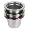 3Pcs/Set Coffee Capsule Reusable Pod Stainless Steel Refillable Filter 30x22x20mm
