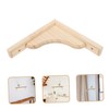 NAMOARLY Triangular Wooden Wall Shelf Brackets Decorative Support for Floating