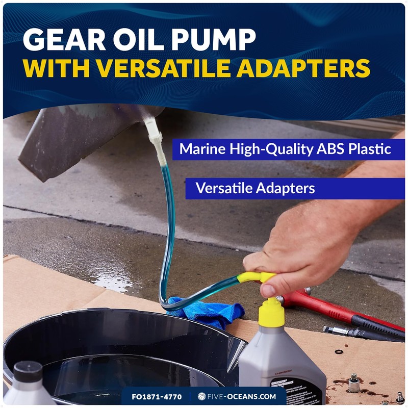 Five Oceans Outboard Motor Flusher and Lower Unit Gear Oil
