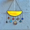 Solar System Stained Glass Suncatcher Hanging Wall Decor, Space Gift