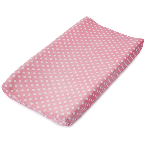 Summer Infant Ultra Plush Changing Pad Cover, Pink Dots for Days