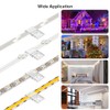 BTF-LIGTHING Transparent Strip Light Clips,Self Adhesive with Screws Mounting Holder,