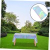 KONTONTY Plastic Tablecloth Set Iridescent Foil 4pcs Perfect for Wedding