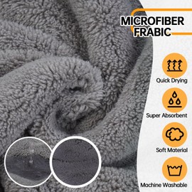 Dog Bathrobe Drying Coat, Microfibre Fast Absorbent Bath Towel With Magic Sticker & Belly Strap, Robes for After Bath, Puppy Small Medium Large Dog Cat