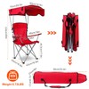 Camping Chair with Canopy, Folding Chairs for Outside, Beach Chair