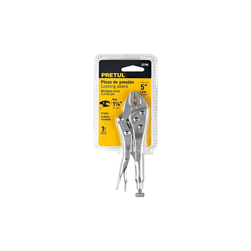 Pretul PP-5C, Pinza de presión 5", mordaza curva, Pretul