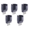 Electraline 92292 Set 5 adapters for Small 10 A Schuko