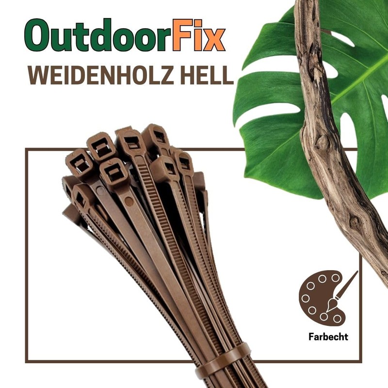 OutdoorFix Cable Ties 150 x 3.5 mm, Pack of 50