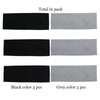 6Pcs Headbands for Women Non Slip Elastic Stretchy Cotton Head