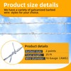 AggFencer 25ft Barbed Wire, 2 Point 16 Gauge Hot-Dip Galvanized