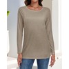 Long Sleeve Shirts for Women Basic Crew Neck Fall Tops