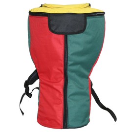 X8 Drums & Percussion X8-RASTA-BAG-XL Rasta Heavy Padded Djembe Backpack Bag, XL