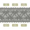 MECCANIXITY 6 Inch Wide 5 Yard Lace Ribbon Floral Pattern