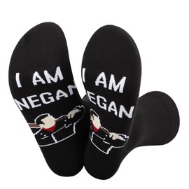 TSOTMO TWD TV Show Merch Gift Zombie Gift I Am Negan Novelty Socks for TWD Fans Negan Gift Walker Gift (CA/US, Alpha, One Size, Regular, Regular, NEGAN socks)