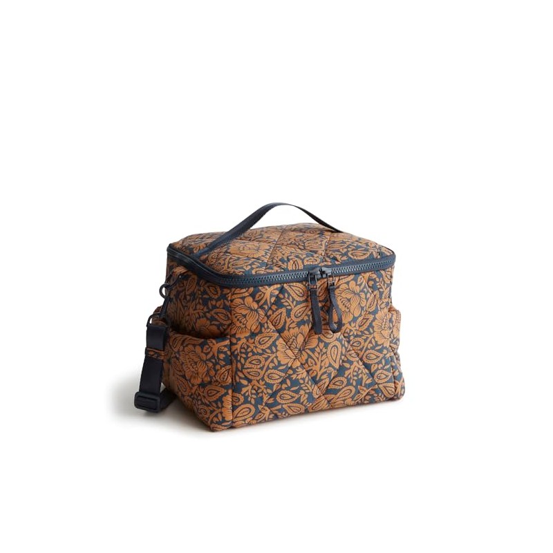 Vera Bradley Featherweight Lunch Cooler, Lotus Montage Roasted Pecan