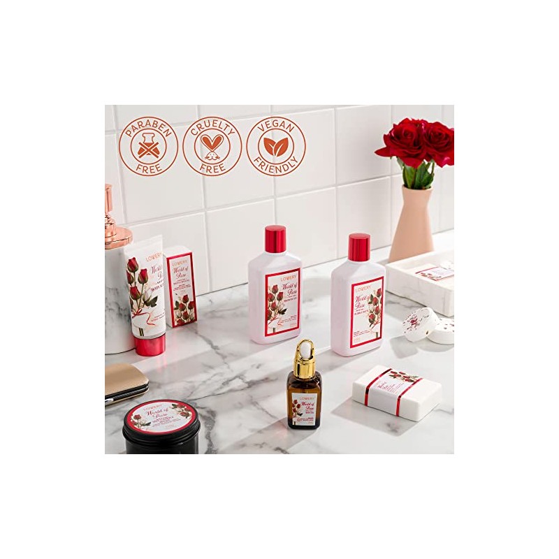 LOVERY- 35 PIEZAS DE BELLEZA Y CUIDADO PERSONAL cada canasta