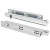 GKYMYZ 1pair 3 Section Bottom Mounted Drawer Slides with 100