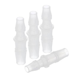 Rebower 4 Pack Plastic Hose Barb to Adapter, 1/4" Barb x 5/16" for Home Gardening, Water Treatment, Hose Quick Connect Fittings