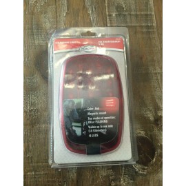 RoadPro LED Warning Light with Magnet Mount - Red Lens RP6350R