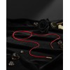 Geyynow 3 PCS Gothic Tie Necklace, Red Bow Ribbon Choker,