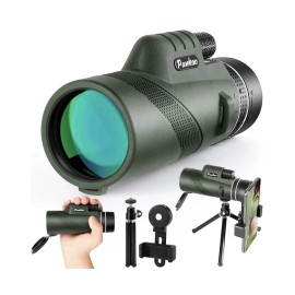 Pankoo 40X60 Monocular Telescope with Smartphone Holder & Tripod