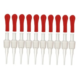 ULTECHNOVO 10pcs Glass Droppers Tips Laboratory Pipettes for Accurate Liquid Measurement Experiments and Projects