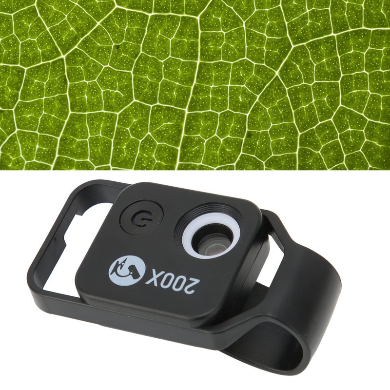 Vbestlife Smartphone Microscope, Macro Lens, Smartphone Lens, 200x HD, Compact,