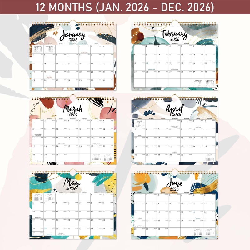 2026 Wall Calendar - 12 Months Wall Calendar 2026 from