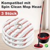 Spin Mop Heads Mop Head Replacement Compatible with V-leda Spin