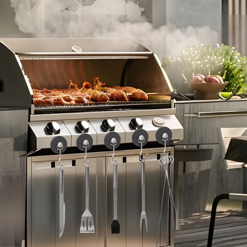 DUGUJIUJIAN Magnet Hooks, Kitchen Essentials Refrigerator Magnets with Hooks for