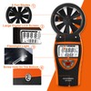 GOYERRNES Handheld Anemometer with Tripod, for Wind Speed Temp Humidity,