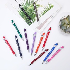 Actsun Actsun Funny Pens, 12 Pcs Pens Fine Point Smooth Writing Pens, Sarcastic Ballpoint Pens with Screens Touch Stylus Tips, Black Ink 1.0 Mm Snarky Pens, Gift Office Desk Accessories