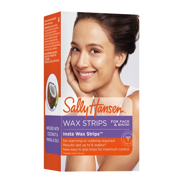 Sally Hansen Insta Wax Strips For Face & Bikini, Pack of 2