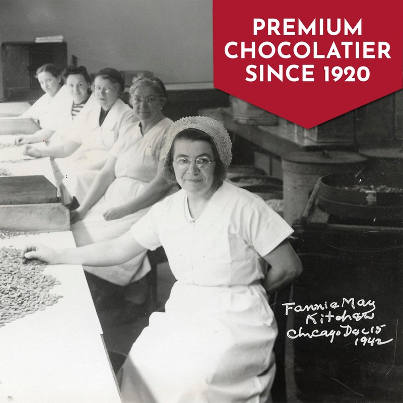 Fannie May, Milk Chocolate Candy, Peanut Butter Truffles, Gift Box,