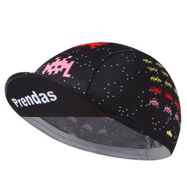 BikingBros Black Cycling Cap - Polyester Funny Cycling Hat-Under Helmet - Cycling Helmet Liner Breathable&Sweat Uptake