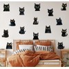 XUOIAYNB Cute Black Cat Wall Stickers, Lovely Pet Cats Vinyl