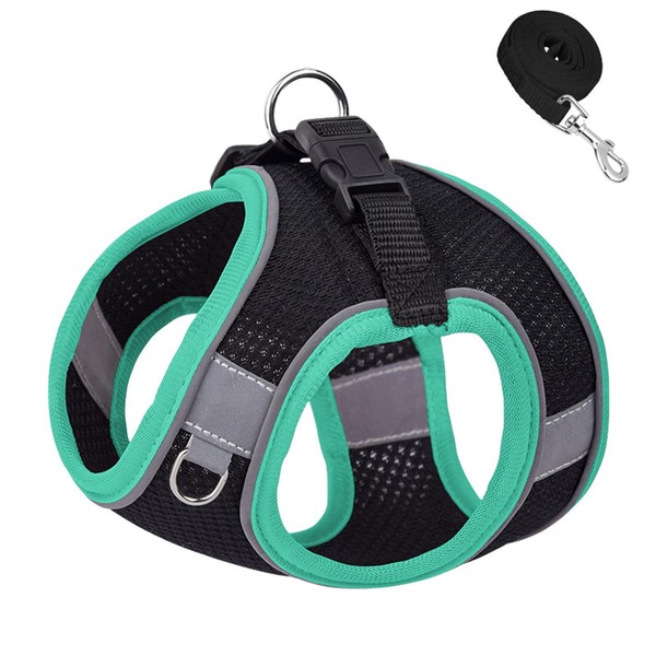 Dogs Kingdom Dog Harness Leash No Pull, Reflective Cat Harness