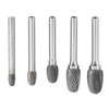 Single Cut Carbide Rotary Burr File Set 6mm Shank Diameter
