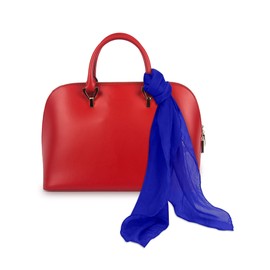 Boao 6 Pieces Chiffon Scarf 1950s Square Neck Head Scarfs Vintage Soft Polyester for Women Lady(Black, Dark Rose Red, White, Emerald Green, Pink, Royal Blue)