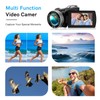 YOTOMIGUO 4K Video Camera, 48MP Vlogging Camera Camcorder, 3.0" HD