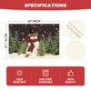 Artoid Mode Snowman Trees Blue Christmas Placemats for Dining Table,