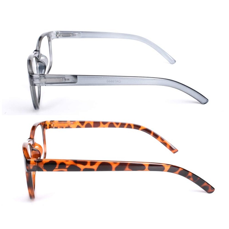 OURUI Blue Light Blocking Reading Glasses 2 Pack Computer Readers