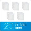 Oxford Blank Write On Binder Dividers, 1/5 Cut Tabs, 3