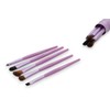 DreamCut 5-Piece Precision Travel Brush Set - Angled Eye Shadow,