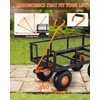 Heavy Duty 900 Lbs Capacity Steel Garden Cart, 3-In-1 Utility