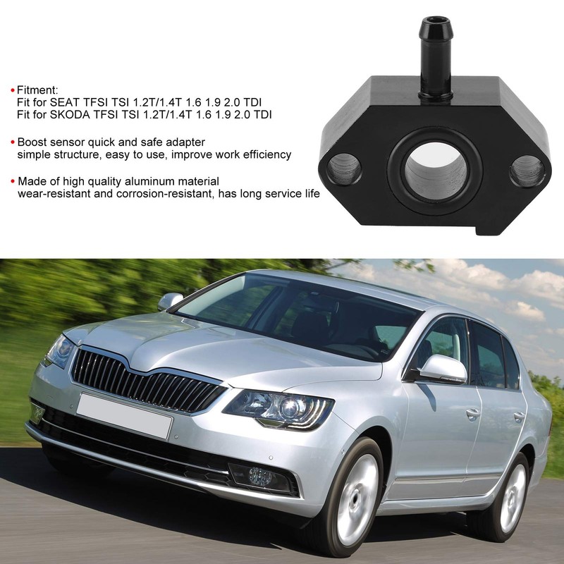 Boost Sensor Adaptor, Turbo Gauge Tap Aluminum Fit for TFSI