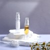 Kzvsiy 5 Pcs 10 ml Airless Pump Bottles, Refillable Clear