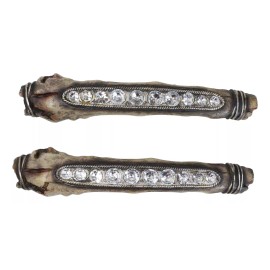 Ebros Gift 9" Long Rustic Faux Wood Branch With Crystals Drawer Cabinet Bar Pulls 2-Pack