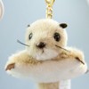 Flying Squirrel Keychain Beige