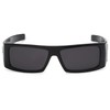 Locs Black SKULL Sunglasses | Rectangular Biker Shades - Wrap